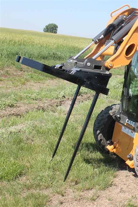 8 ft bale grapple skid steer|skid steer bale spear.